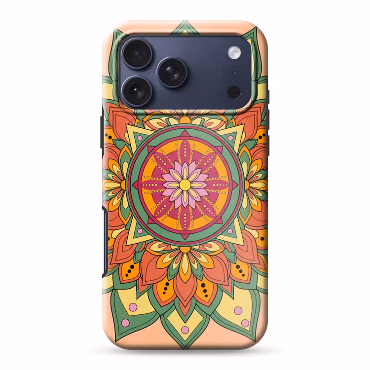 Telefoonhoesje Toughcase - Mandala - Bloemen - Abstract - Kleurrijk — 1