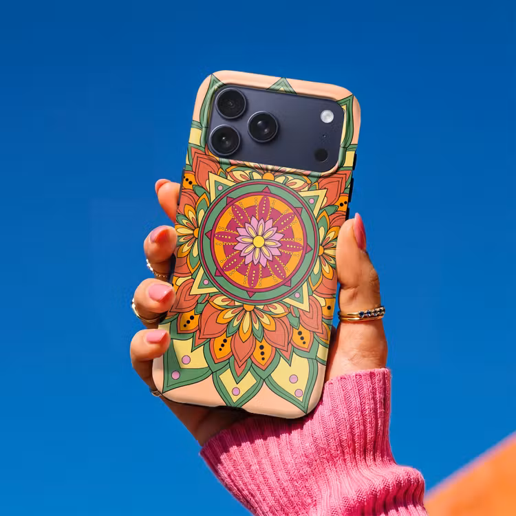 Telefoonhoesje Toughcase - Mandala - Bloemen - Abstract - Kleurrijk — 2
