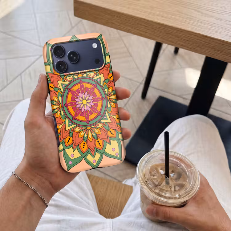 Telefoonhoesje Toughcase - Mandala - Bloemen - Abstract - Kleurrijk — 4