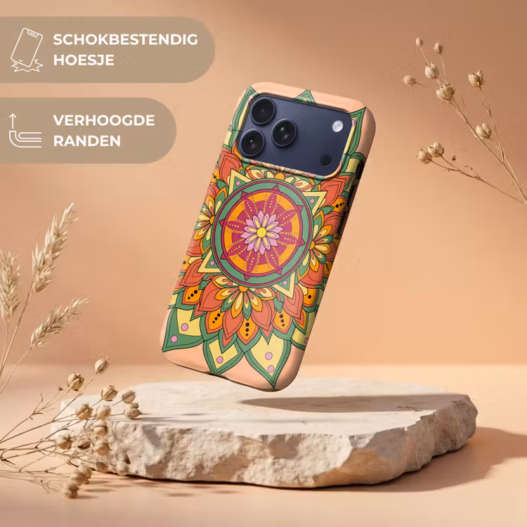 Telefoonhoesje Toughcase - Mandala - Bloemen - Abstract - Kleurrijk — 5