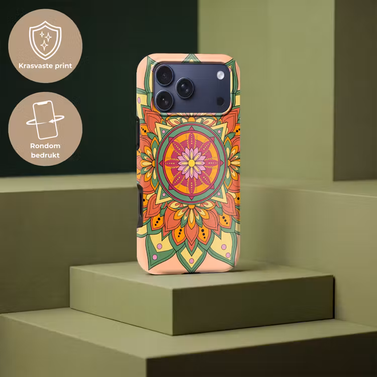 Telefoonhoesje Toughcase - Mandala - Bloemen - Abstract - Kleurrijk — 7
