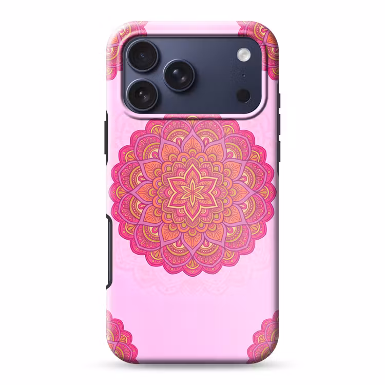 Telefoonhoesje Toughcase - Mandala - Cirkel - Spiritueel - Oosters - Roze — 1