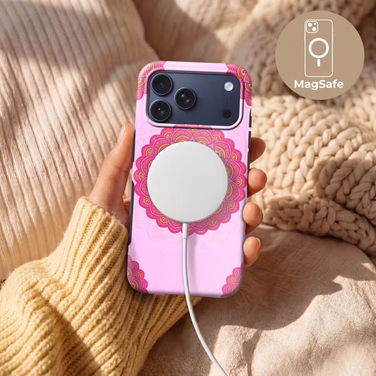 Telefoonhoesje Toughcase - Mandala - Cirkel - Spiritueel - Oosters - Roze — 8