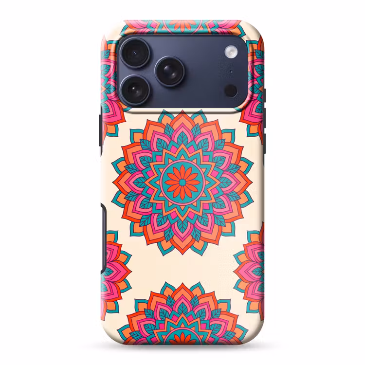 Telefoonhoesje Toughcase - Mandala - Patroon - Abstract - Kleurrijk - Modern — 1