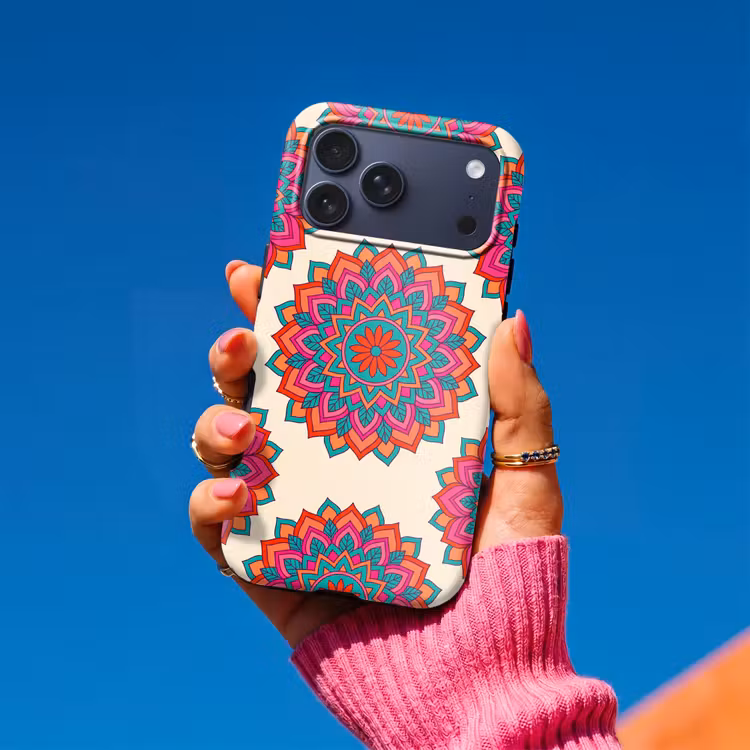 Telefoonhoesje Toughcase - Mandala - Patroon - Abstract - Kleurrijk - Modern — 2