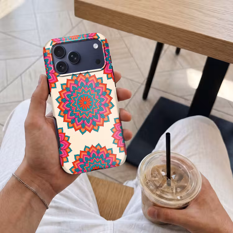 Telefoonhoesje Toughcase - Mandala - Patroon - Abstract - Kleurrijk - Modern — 4