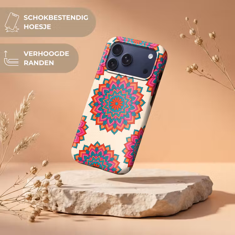 Telefoonhoesje Toughcase - Mandala - Patroon - Abstract - Kleurrijk - Modern — 5