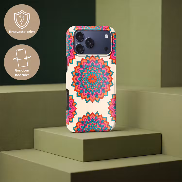 Telefoonhoesje Toughcase - Mandala - Patroon - Abstract - Kleurrijk - Modern — 7