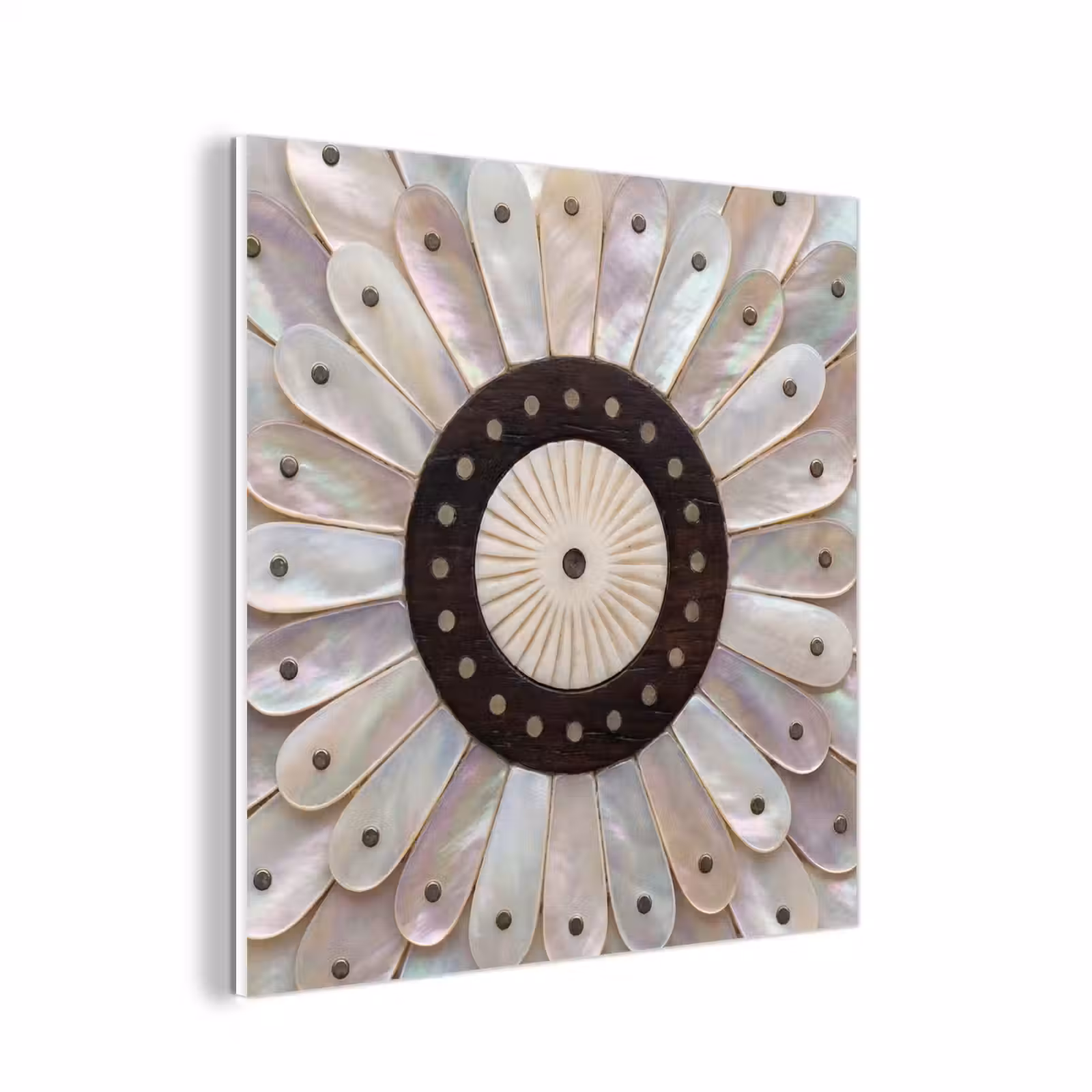Forex - Parelmoer - Patroon - Decoratie - Ambacht - Wit — 1