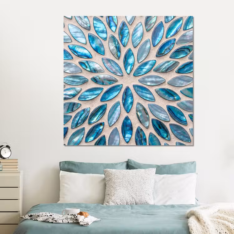 Forex - Patroon - Glans - Abstract - Blauw - Decoratie — 2