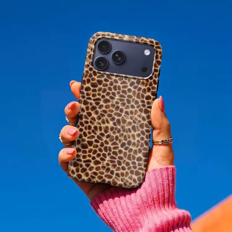 Telefoonhoesje Toughcase - Schildpad - Bruin - Patroon — 2