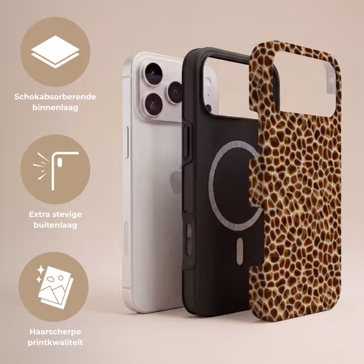 Telefoonhoesje Toughcase - Schildpad - Bruin - Patroon — 3