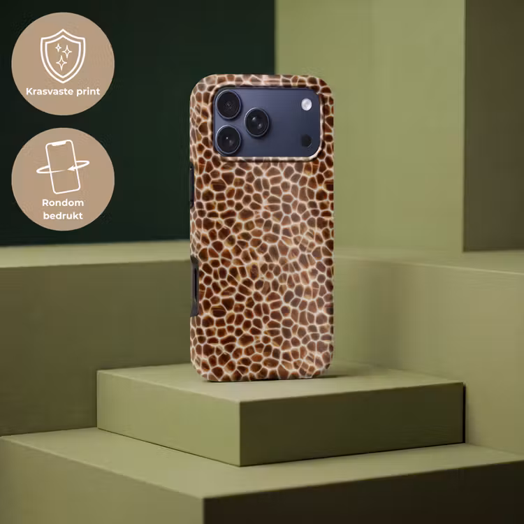 Telefoonhoesje Toughcase - Schildpad - Bruin - Patroon — 7