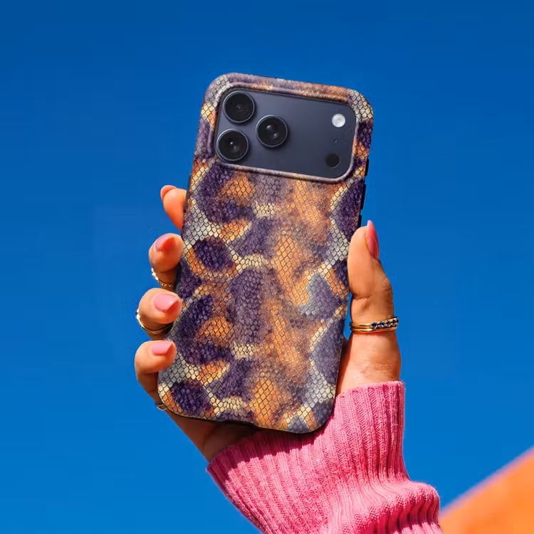 Telefoonhoesje Toughcase - Slang - Kleurrijk - Schubben — 2