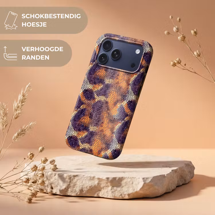 Telefoonhoesje Toughcase - Slang - Kleurrijk - Schubben — 5