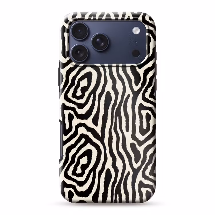 Telefoonhoesje Toughcase - Zebra - Zwart - Abstract — 1
