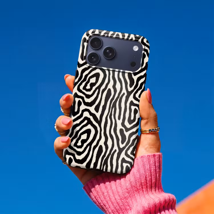 Telefoonhoesje Toughcase - Zebra - Zwart - Abstract — 2