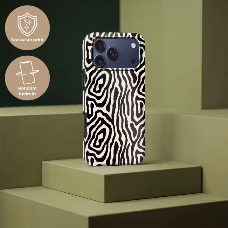 Telefoonhoesje Toughcase - Zebra - Zwart - Abstract — 7