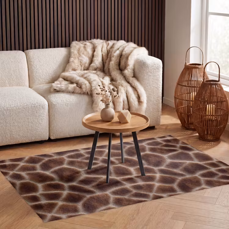 Vloerkleed - Giraf - Bruin - Vacht — 3