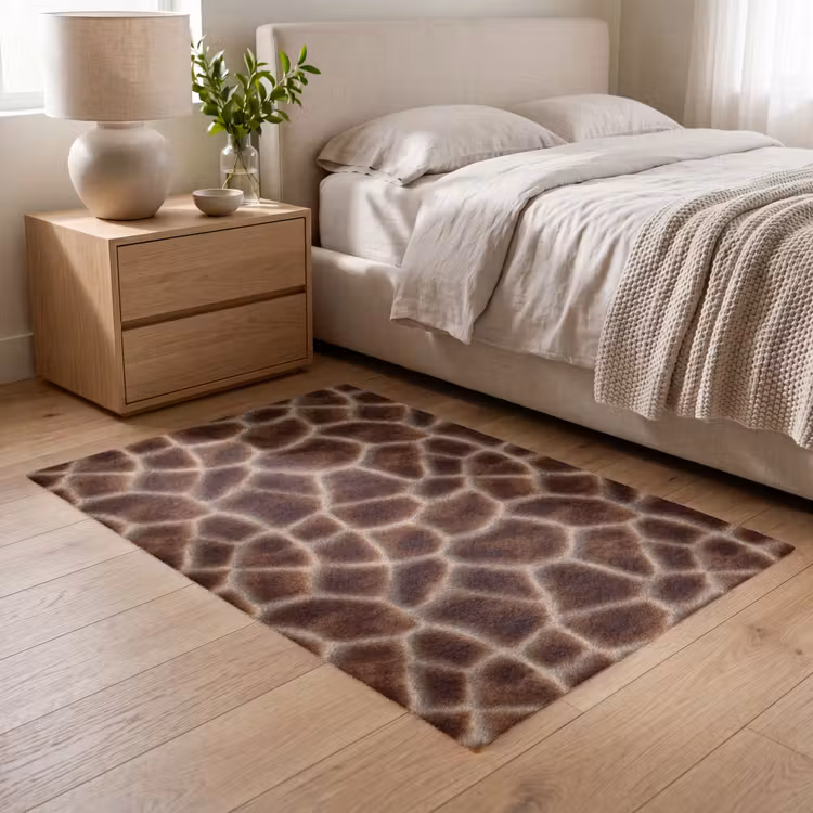 Vloerkleed - Giraf - Bruin - Vacht — 6
