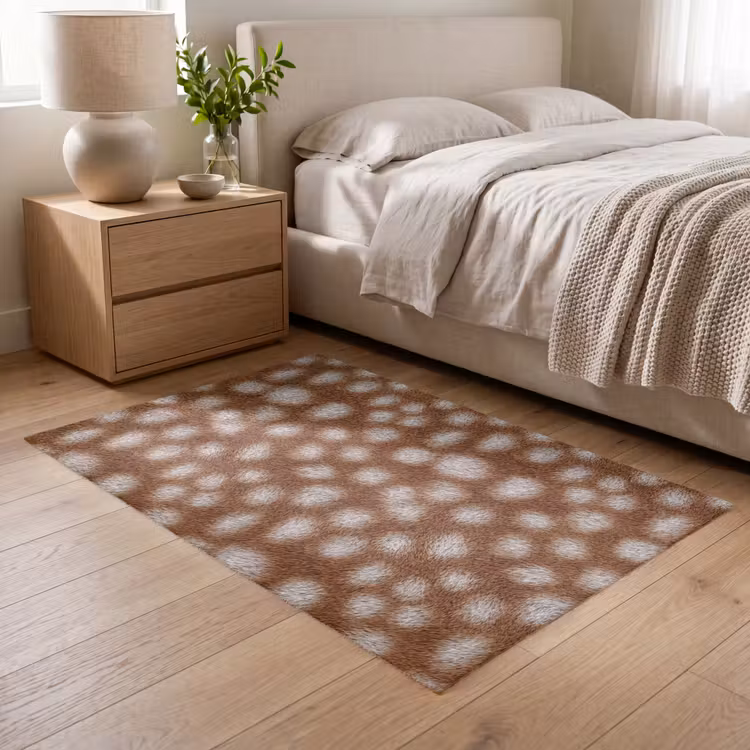 Vloerkleed - Hert - Bruin - Vacht — 6