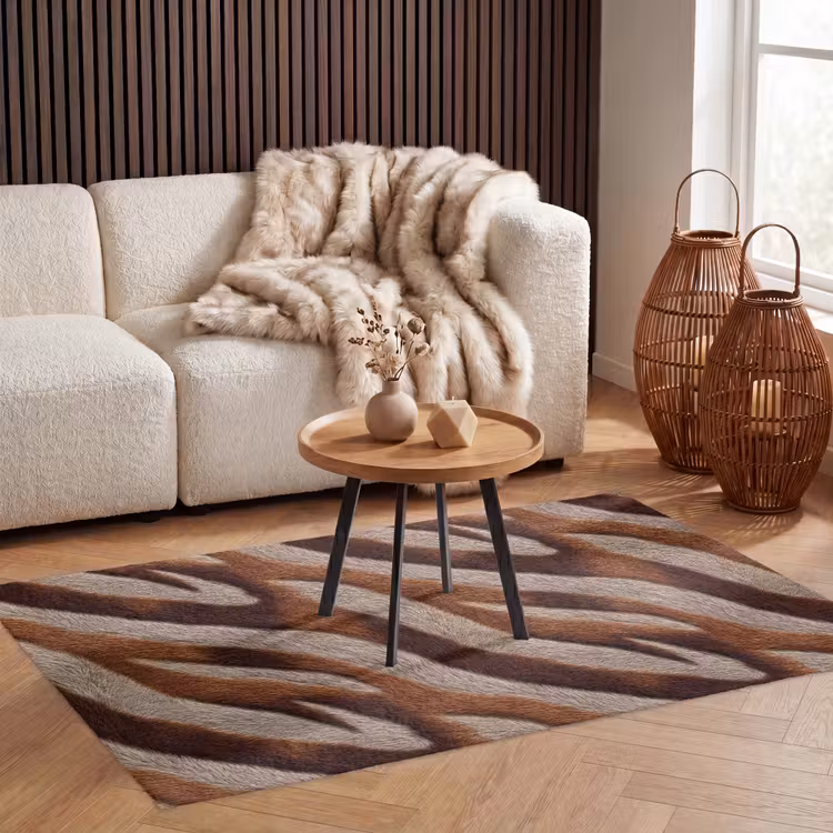 Vloerkleed - Zebra - Bruin - Patroon — 3