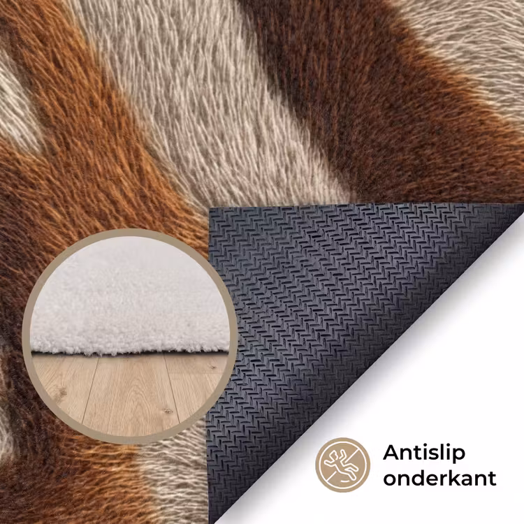 Vloerkleed - Zebra - Bruin - Patroon — 4