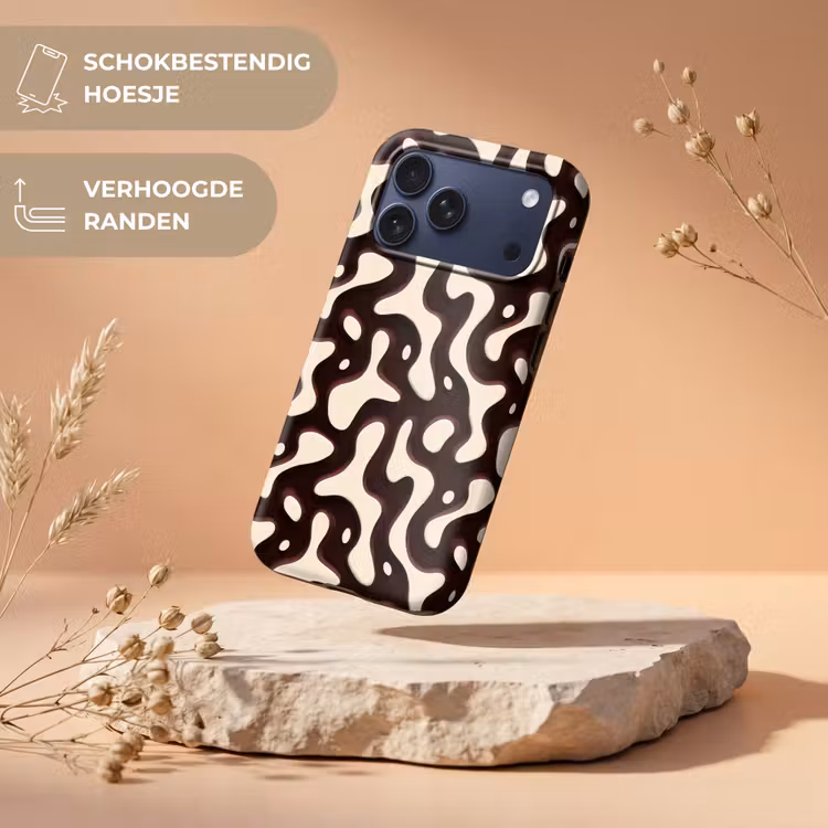 Telefoonhoesje Toughcase - Organisch - Krachtig - Bruin — 5