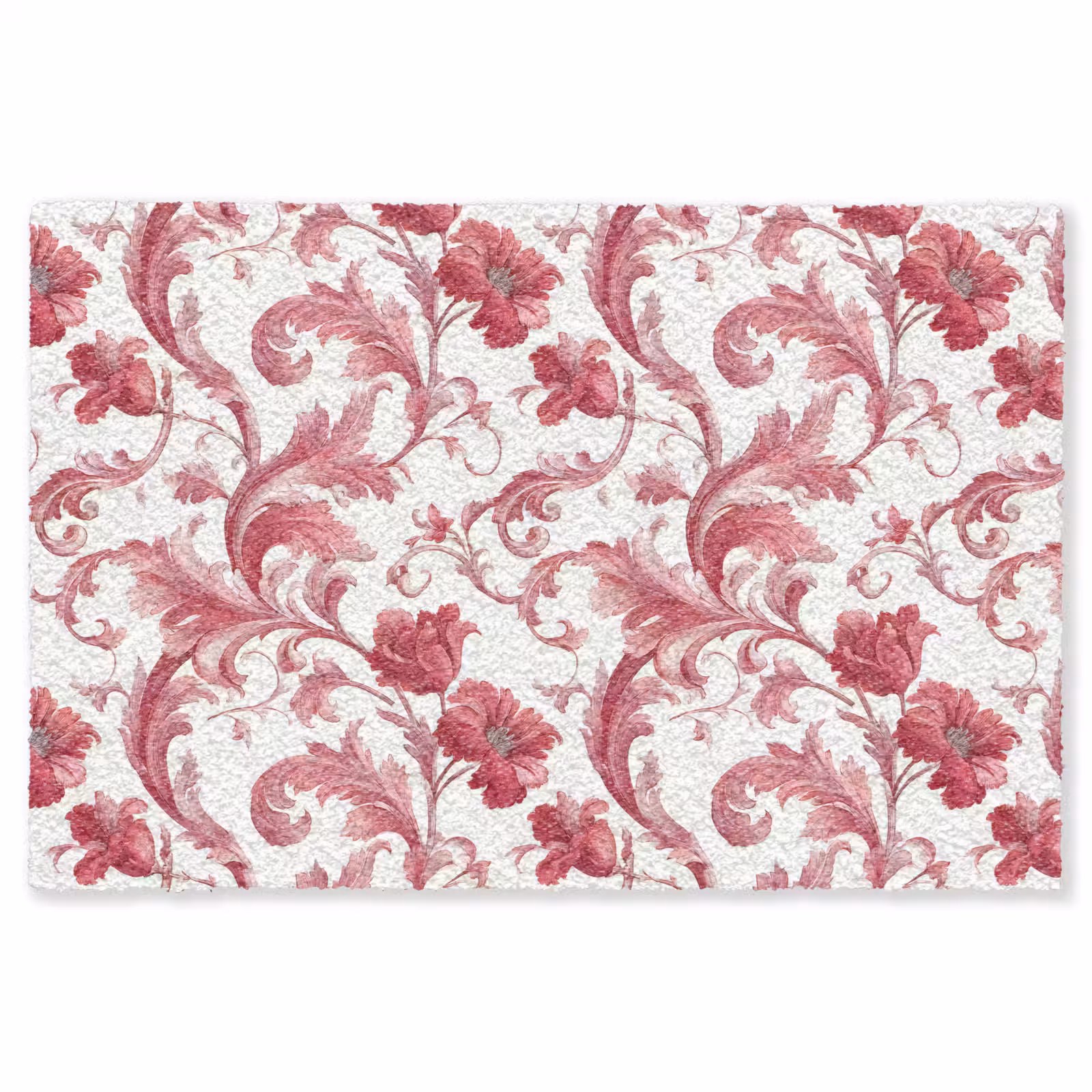 Vloerkleed - Barok - Patroon - Rood — 1