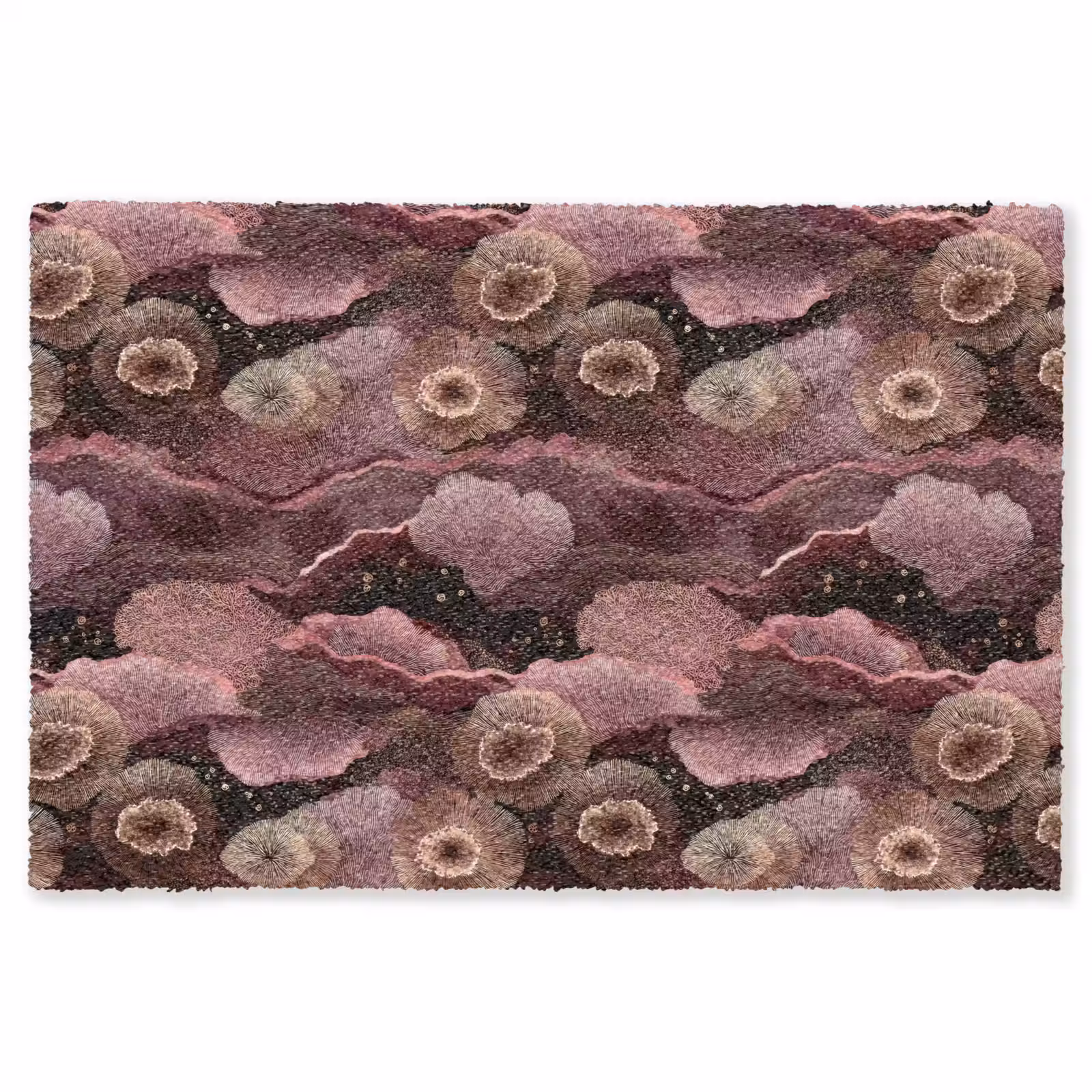Vloerkleed - Koraal - Organisch - Roze — 1