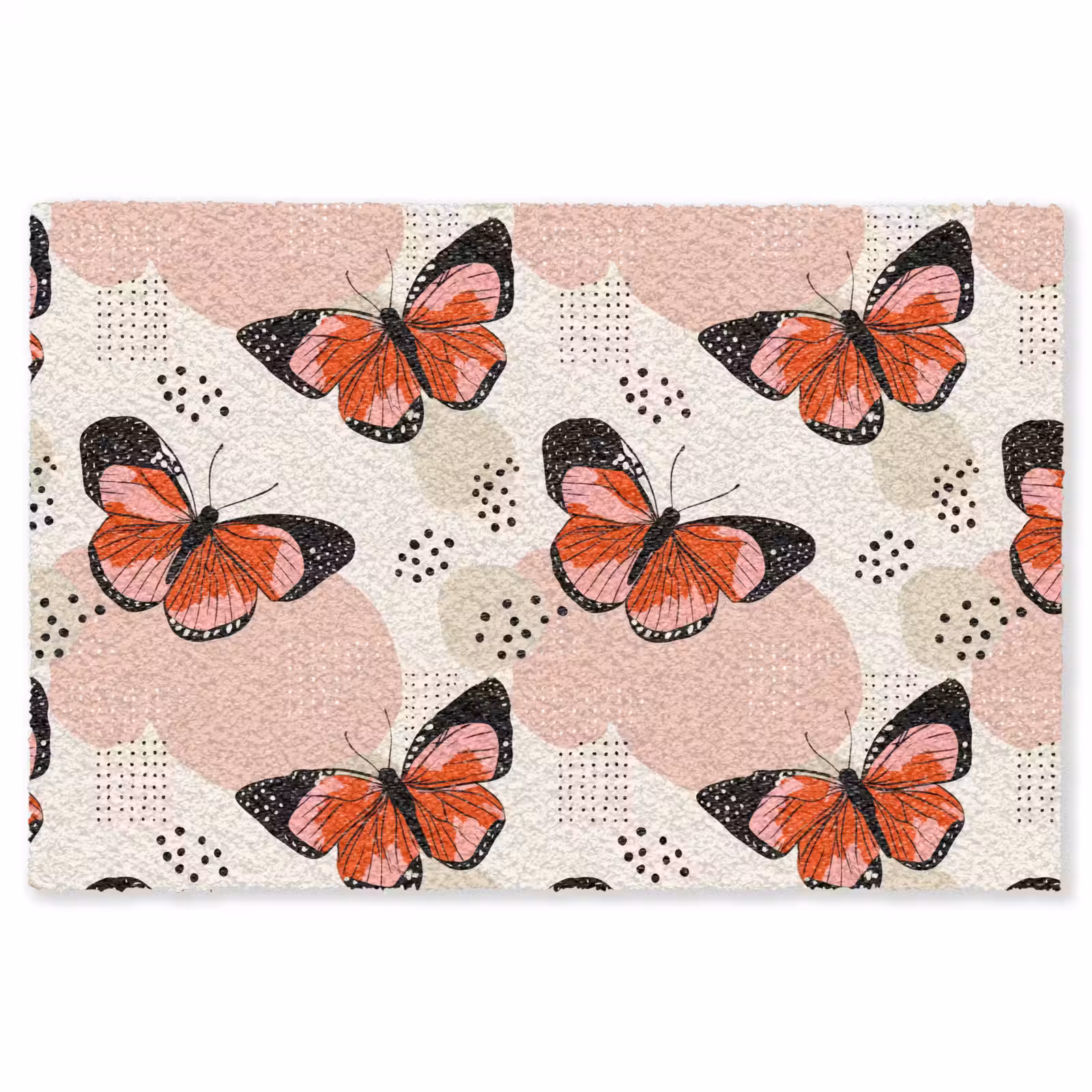 Vloerkleed - Vlinders - Retro - Kleurrijk — 1