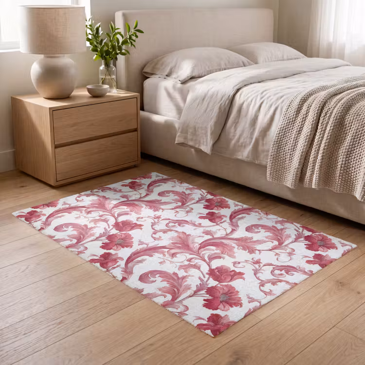 Vloerkleed - Barok - Patroon - Rood — 6