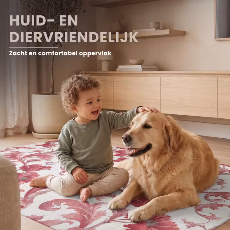 Vloerkleed - Barok - Patroon - Rood — 7