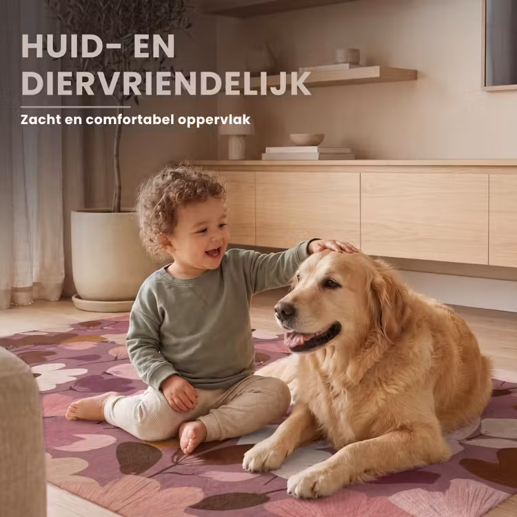 Vloerkleed - Bloem - Patroon - Roze — 8