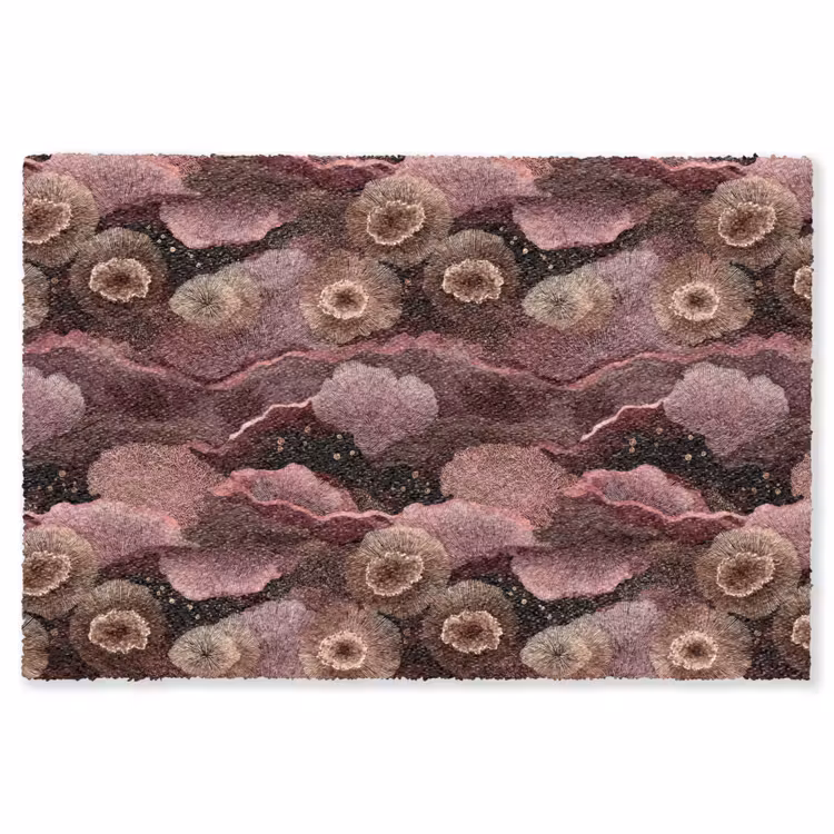Vloerkleed - Koraal - Organisch - Roze — 1