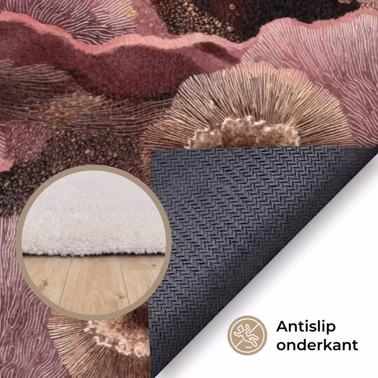 Vloerkleed - Koraal - Organisch - Roze — 5