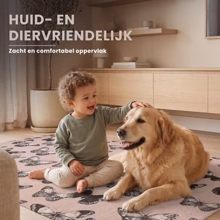 Vloerkleed - Tijdloos - Vlinders - Perzik — 8