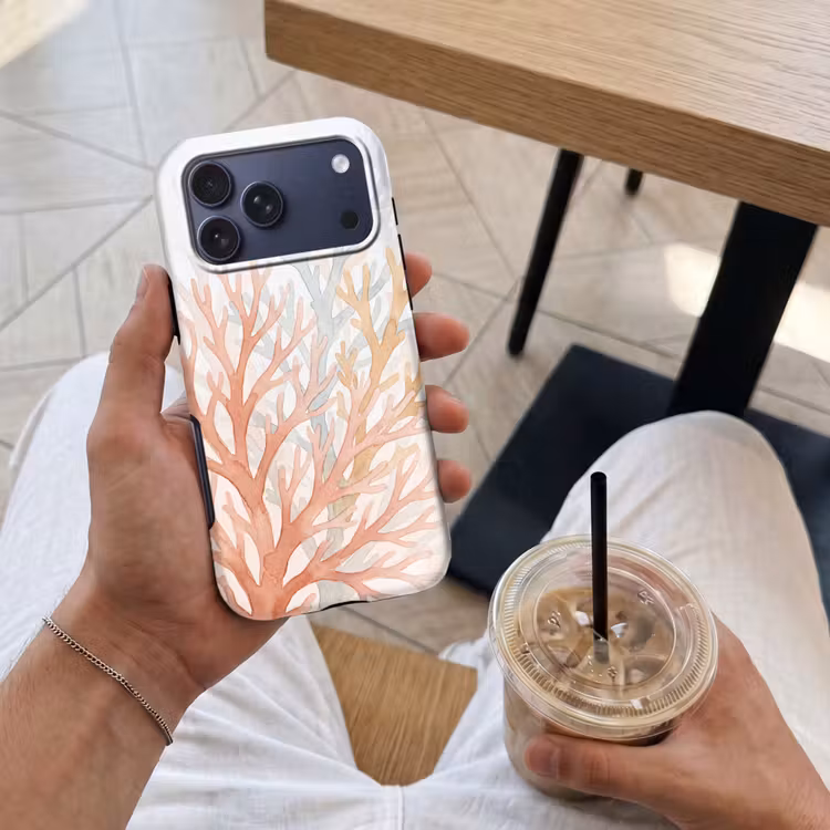 Telefoonhoesje Toughcase - Natuur - Abstract - Aquarel - Organisch - Warm — 4