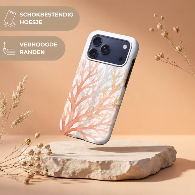 Telefoonhoesje Toughcase - Natuur - Abstract - Aquarel - Organisch - Warm — 5
