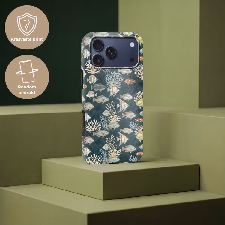 Telefoonhoesje Toughcase - Vis - Koraal - Onderwater - Illustratie — 7