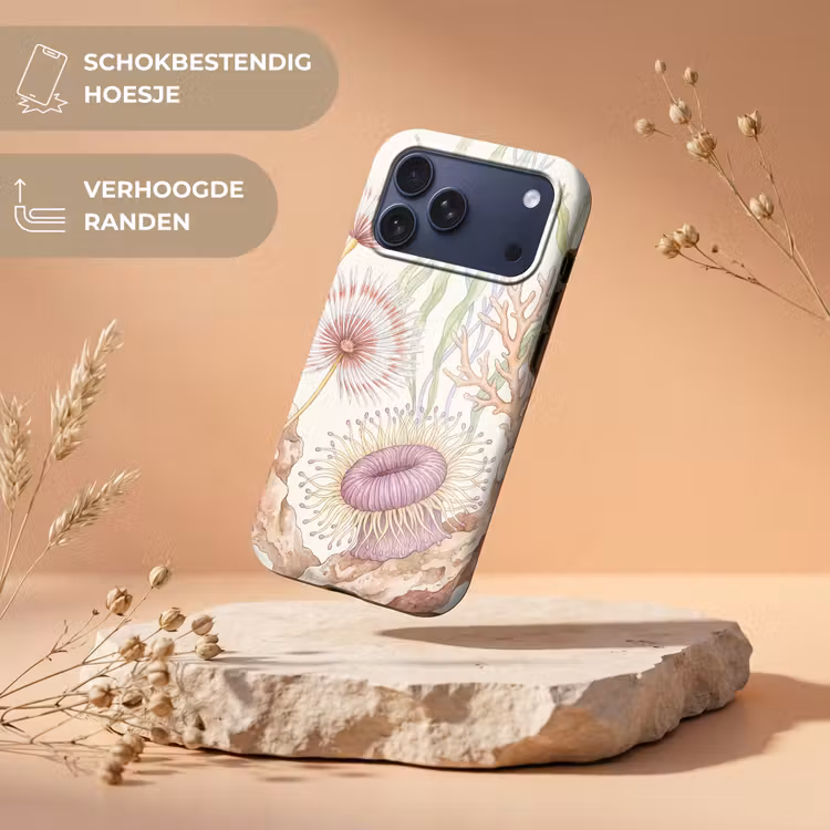 Telefoonhoesje Toughcase - Zeeleven - Koraal - Onderwater - Illustratie - Kleurrijk — 5
