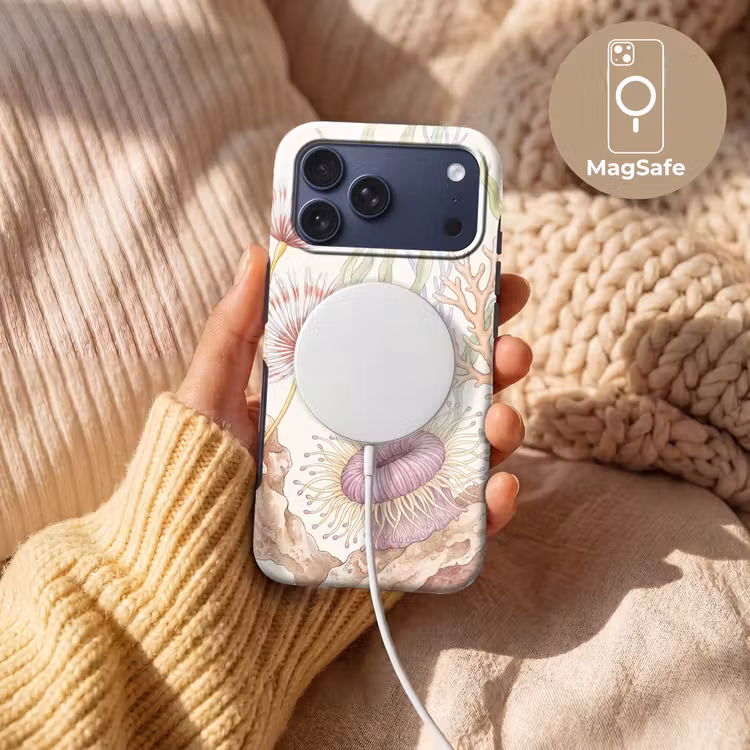 Telefoonhoesje Toughcase - Zeeleven - Koraal - Onderwater - Illustratie - Kleurrijk — 8