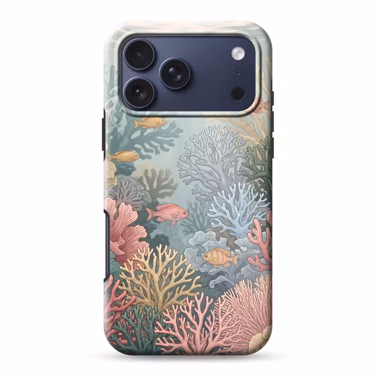 Telefoonhoesje Toughcase - Zee - Koraal - Vis - Natuur - Kleurrijk — 1