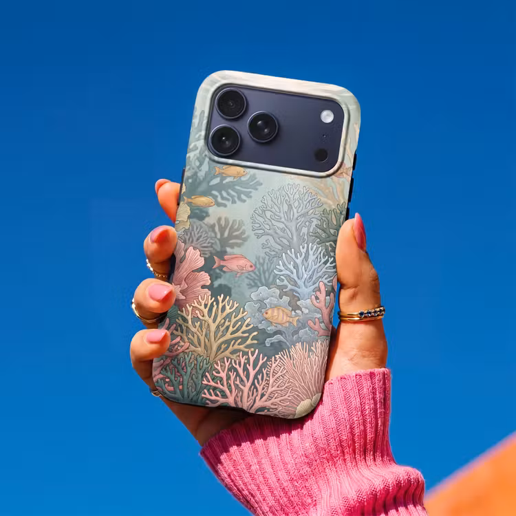 Telefoonhoesje Toughcase - Zee - Koraal - Vis - Natuur - Kleurrijk — 2