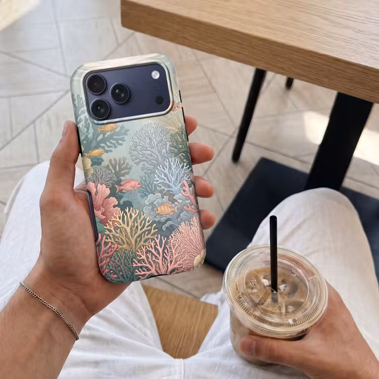 Telefoonhoesje Toughcase - Zee - Koraal - Vis - Natuur - Kleurrijk — 4