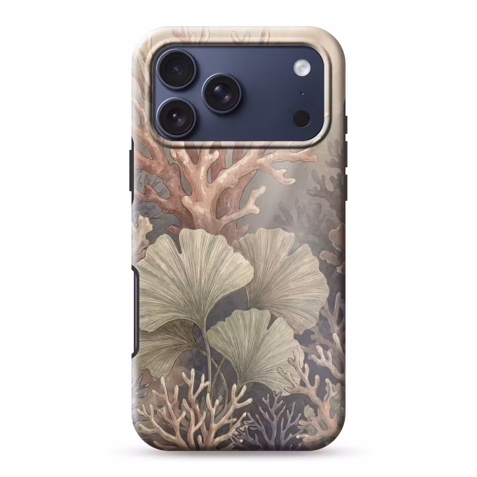 Telefoonhoesje Toughcase - Plant - Bladeren - Zee - Illustratie - Groen — 1