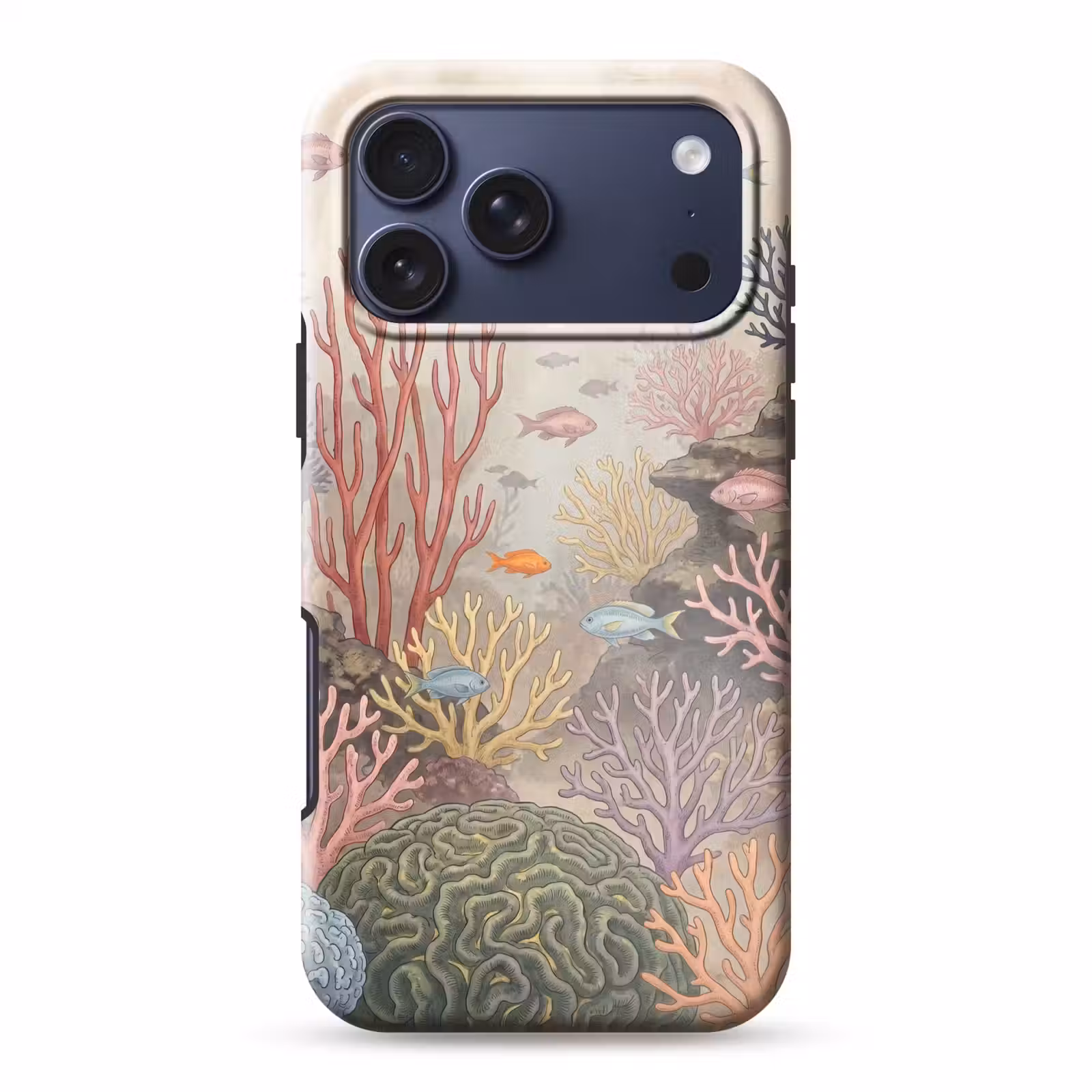 Telefoonhoesje Toughcase - Vis - Koraalrif - Onderwaterwereld - Illustratie — 1