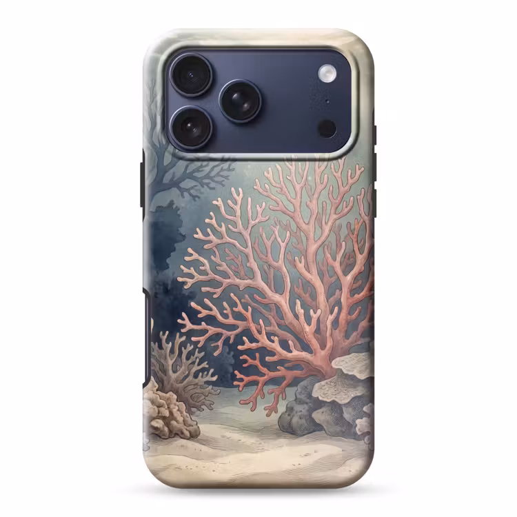 Telefoonhoesje Toughcase - Koraal - Onderwater - Natuur - Roze — 1