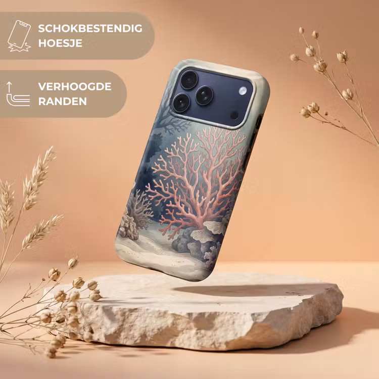 Telefoonhoesje Toughcase - Koraal - Onderwater - Natuur - Roze — 5