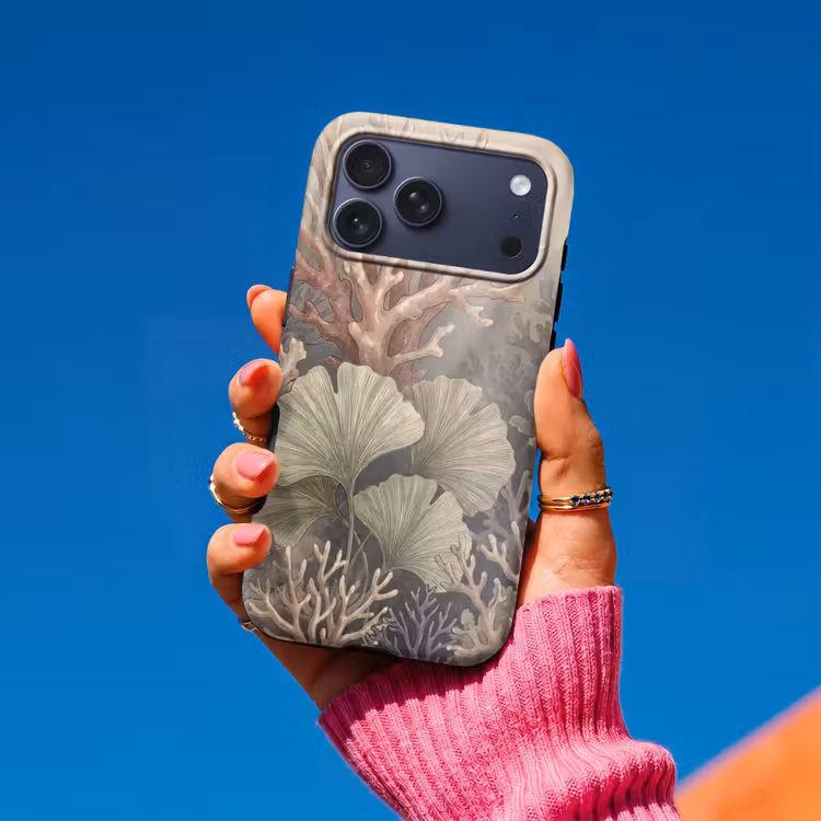 Telefoonhoesje Toughcase - Plant - Bladeren - Zee - Illustratie - Groen — 2
